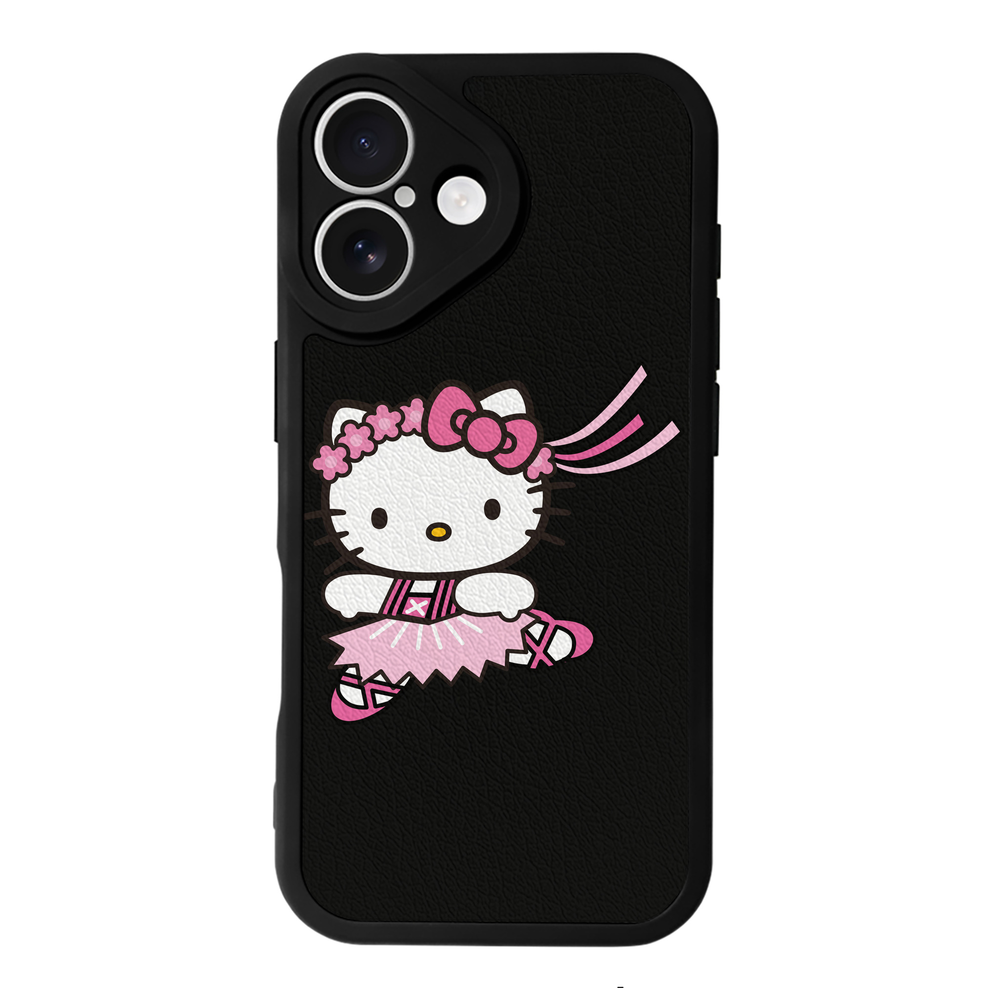 （画像用） Hello Kitty ハローキティ 【iPhone 16シリーズ対応】シリコンスマホケース（レザー調） 材質：シリコン